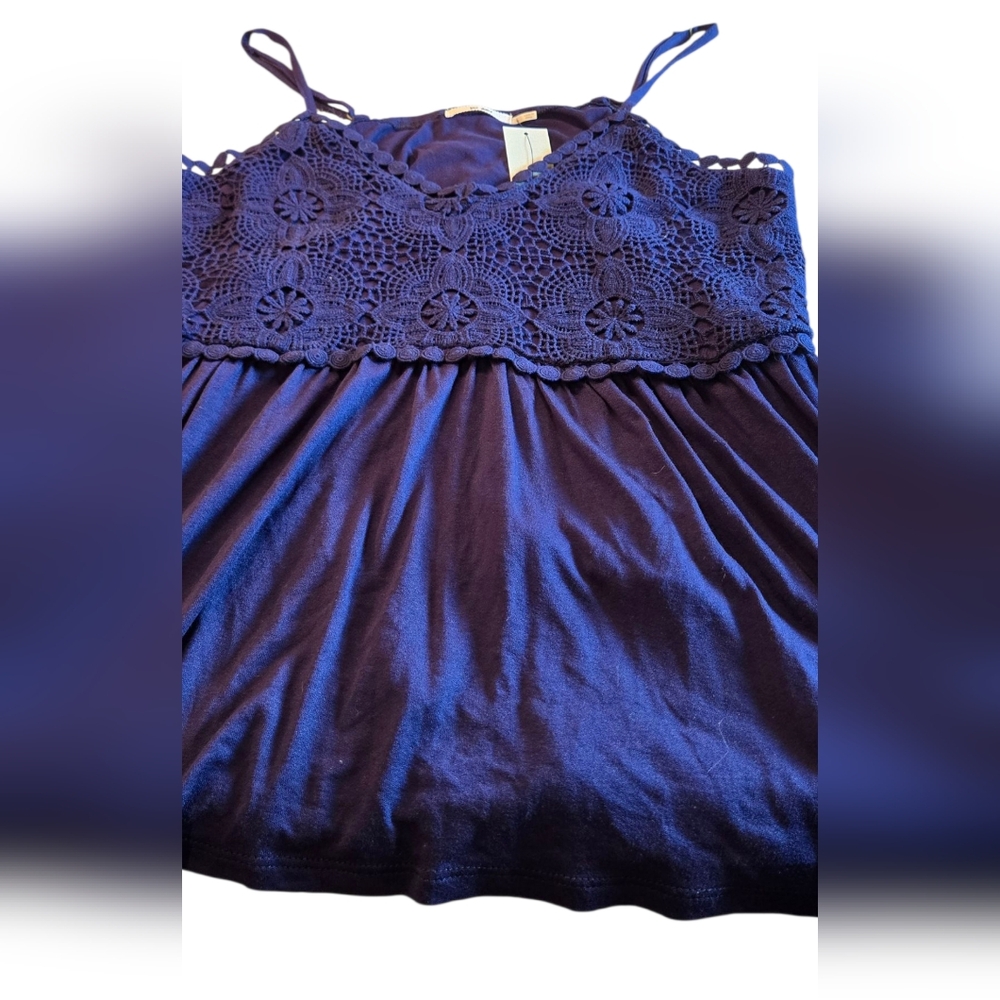 Francesca's Blue Tank Top Size Large NWT